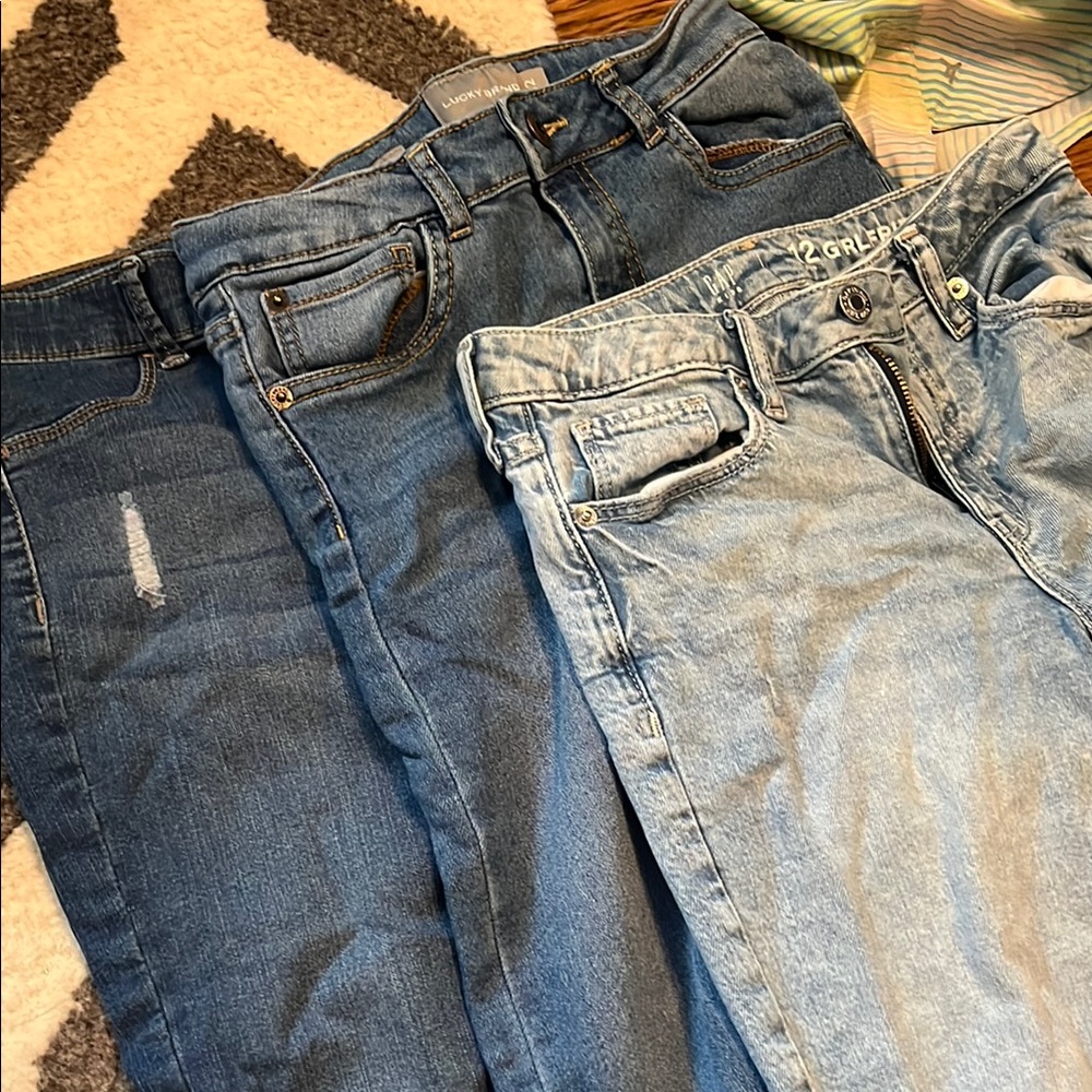 3 Pair of size 12 jeans!